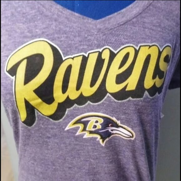 5th & Ocean by New Era Women's Baltimore Ravens Tri-Natural T-Shirt, X-Large - Picture 3 of 6